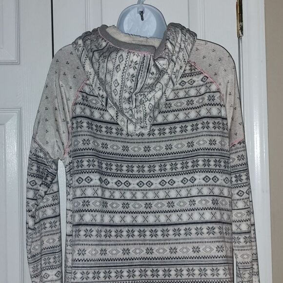 Simply Vera Vera Wang Hooded Sleep Shirt Sz L - Picture 7 of 8